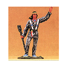 Karl May Wild West Figures: 1:25 -- Winnetou, w/Decorated Rifle, Waving