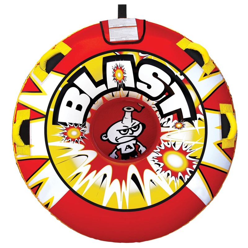 Kwik Tek AIRHEAD Blast AHBL-12 Single Rider Inflatable Towable Water Lake Tube