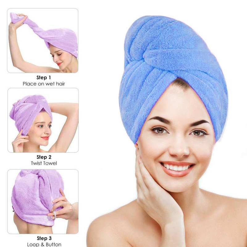 Magic Hair Drying Cap - High Water Absorbent Microfiber / 005669 / 270248 Blue
