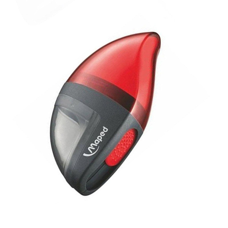 Maped 048111 Sharpener And Eraser 1 Hole Red