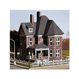 The Marlet House - Victorian House -- 2-3/16 x 2-17/32" 5.4 x 6.3cm