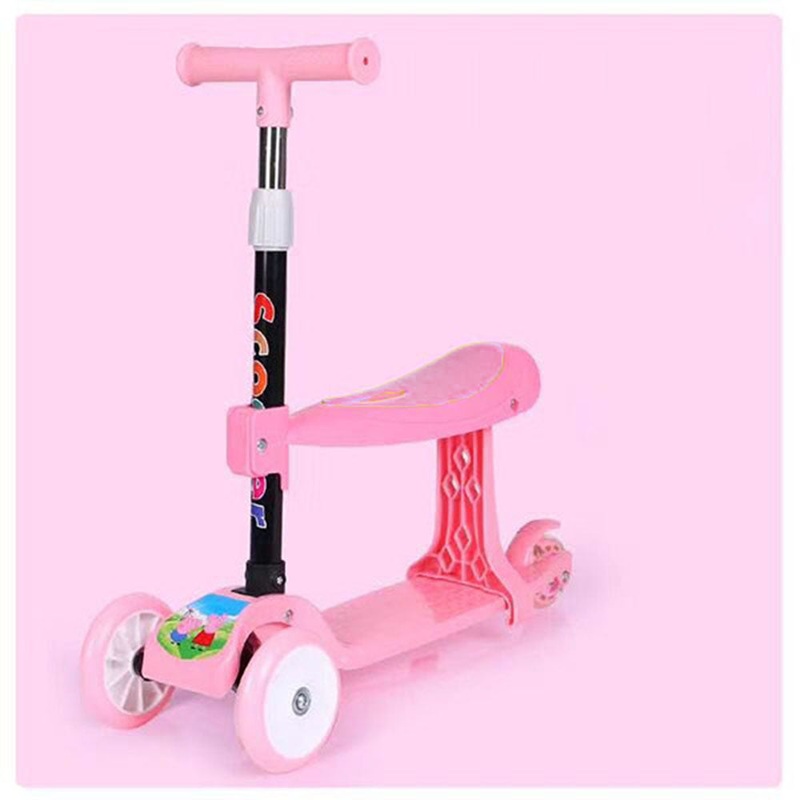 (NET) Babyland Foldable Light Up Scooter With Seat / 23931 / 23FK073 / 734