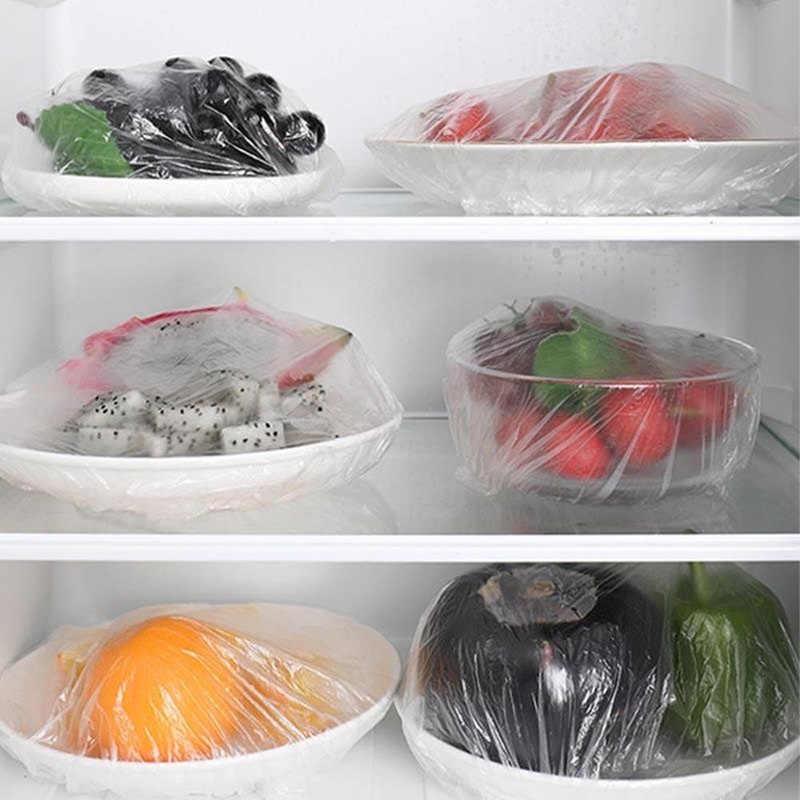 **(NET)**Disposable Food Cover Plastic Wrap 100pcs / KC22-103