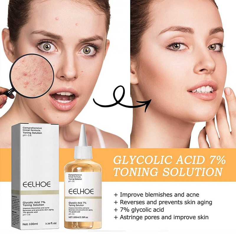 (NET) EELHOE Glycolic Acid Toner, Face Moisturizer Toner, Glycolic Acid Toning Solution