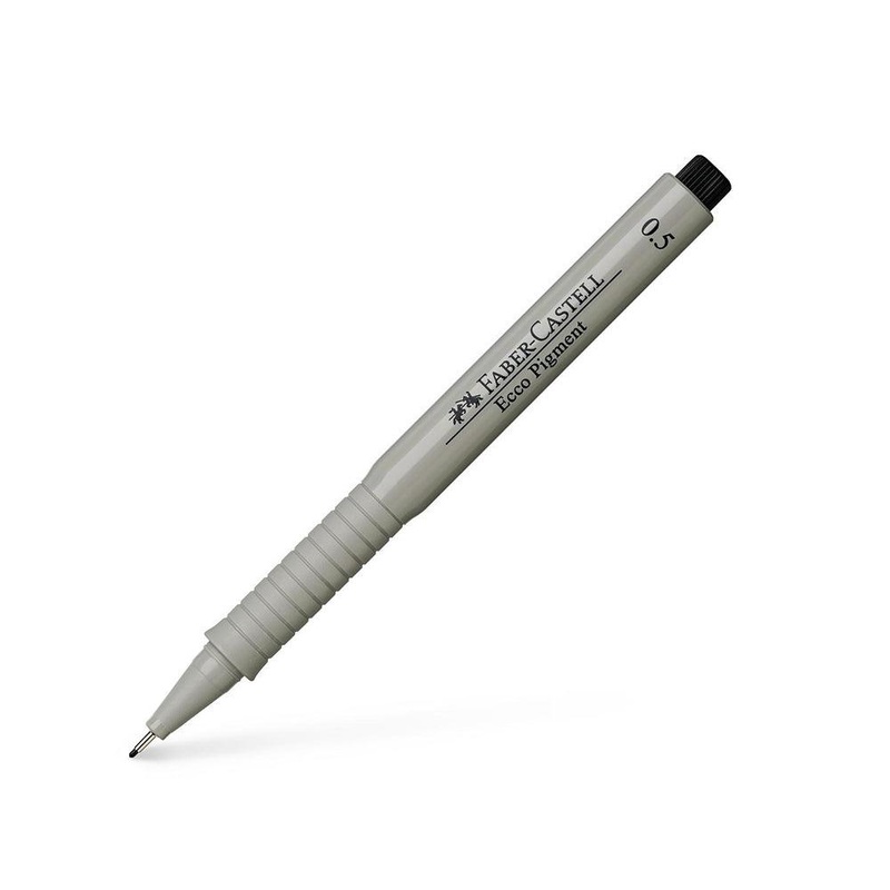 (NET) Faber Castell Ecco Pigment Pen Black - 0.50mm / 65991