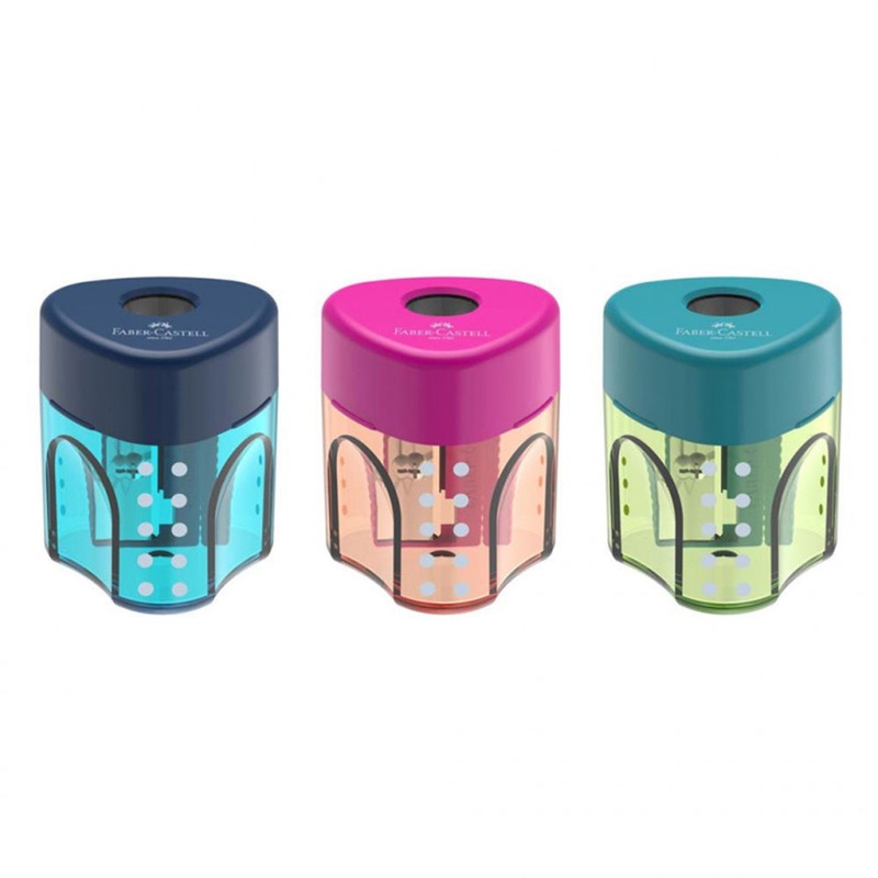 (NET) Faber Castell Sharpener GripSH w/barrel TRD20 Ass blue