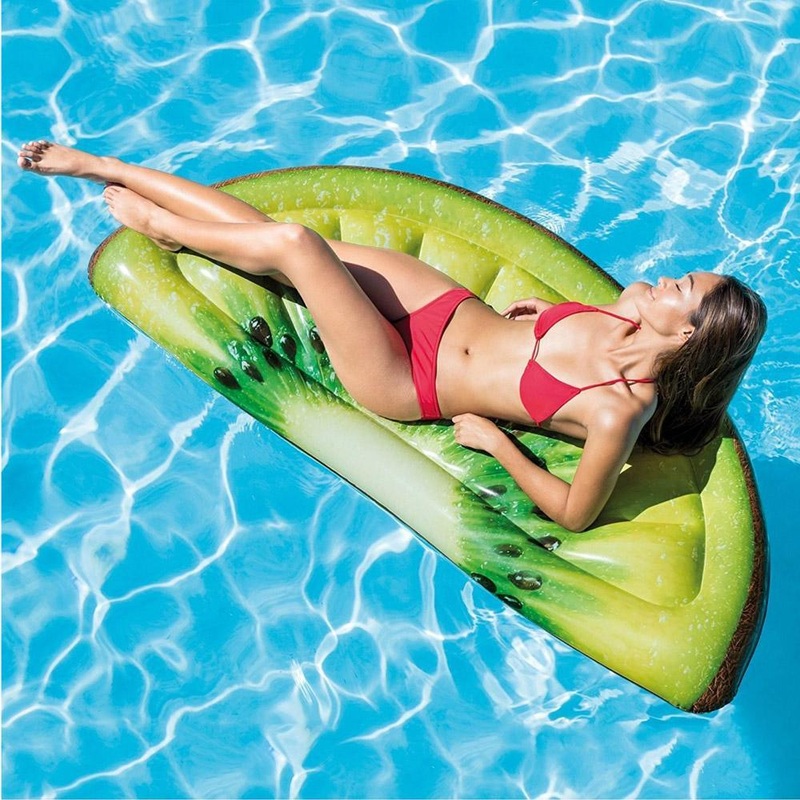 (NET)Intex Inflatable kiwi Slice Mat 58764