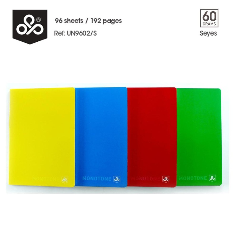 (NET) Opp Monotone 60 Gsm Seyes 96 sheets / 21 x 29.7 cm Yellow