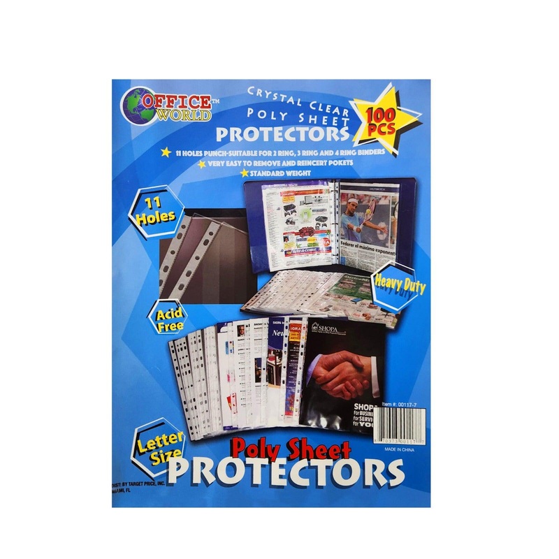 Office World 100 Sheet Protector Pack