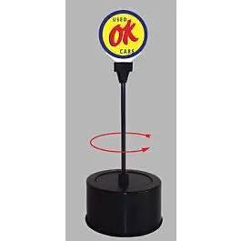 OK Used Cars Rotating Sign