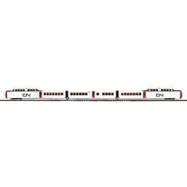 Premier Amtrak TurboTrain Train-Only Set w/Proto-Sound 3.0 -- Canadian National Power Cars #126/151 & Intermediate Car #256