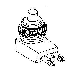 Push Button pkg(4) -- Momentary Contact - 3 Amps