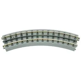 Real Trax Snap-Together Track w/Nickel Silver Rails -- O-31 Curved Section