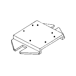Rix Adjusto Pad -- For Mounting Switch Machines