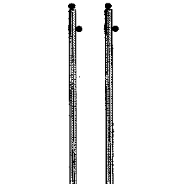 Rural Utiliy Poles -- 4-1/2"11.4cm pkg(12)