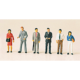 Sales People/Customers Set -- For Walthers Uptown Motors (933-3077, sold separately)