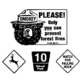 Smokey Bear Sign Kit