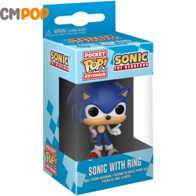 Sonic with Ring - Funko Pop! - Sonic the Hedgehog - Keychain