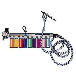 Spectrum 2000 Color Changer -- Less Air Brush, Use Up To 9 Different Colors, Pressure Regulator (0-28 PSI)