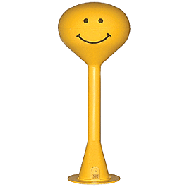 Spherical Water Tower -- Yellow w/Smiley Face - Kit