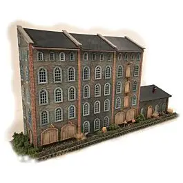 Stone Wall Panel System Background Warehouse -- Laser-Cut Kit - 11"27.9cm Long x 2"5.1cm Deep