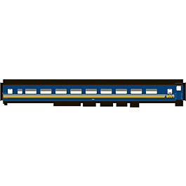 The Super Continental Line(TM) Lightweight Coach - Lighted -- VIA Rail Canada #5439