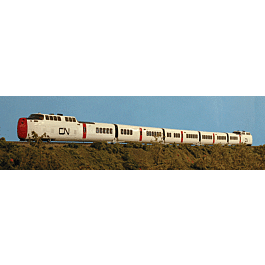 TurboTrain Set - Diesel Passenger -- Canadian National: PDC-27 #150, PDC-26 #25, IC-30/35 #250
