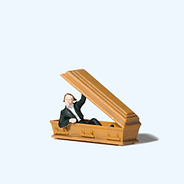 Vampire Holding Coffin Lid