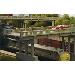 Vintage Highway Overpass -- Kit - Scale 50'15.2m