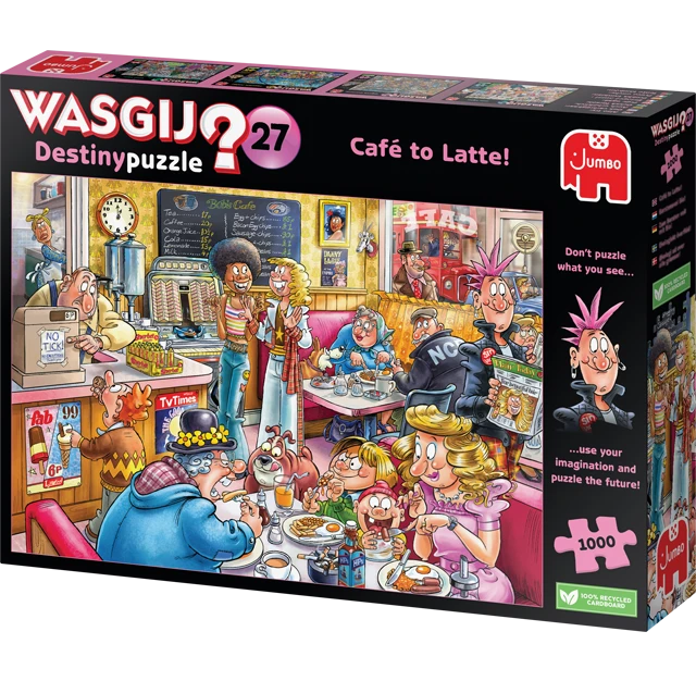 Wasgij Destiny 27: Coffee Shop - 1000pc Jigsaw Puzzle by Jumbo