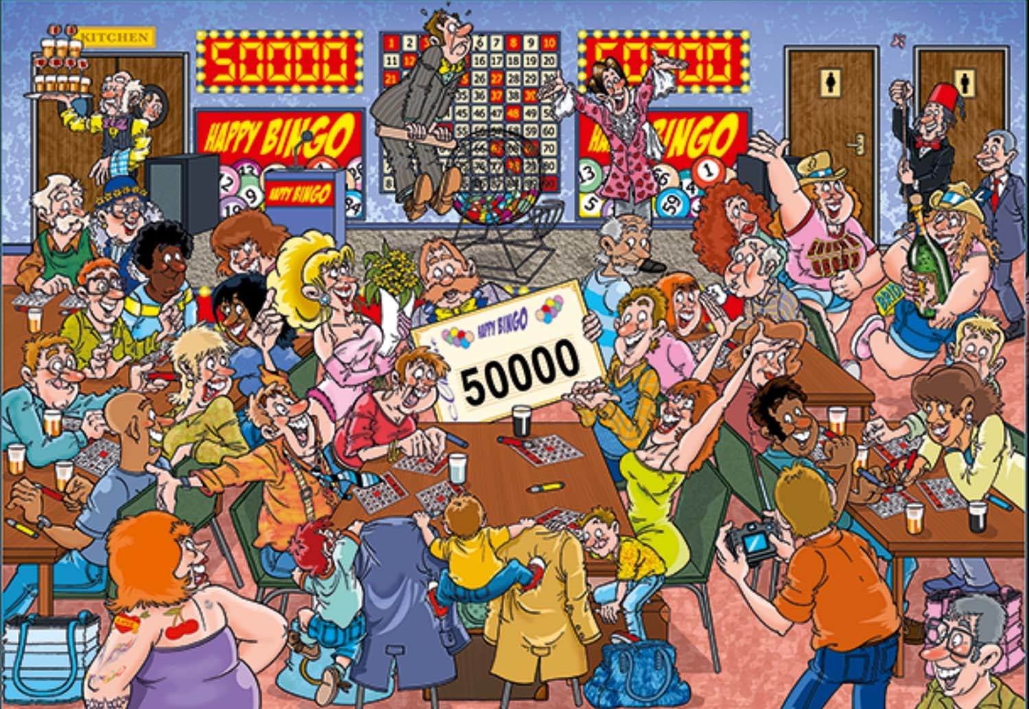 Wasgij Mystery 19: Bingo Blunder! - 1000pc Jigsaw Puzzle by Jumbo