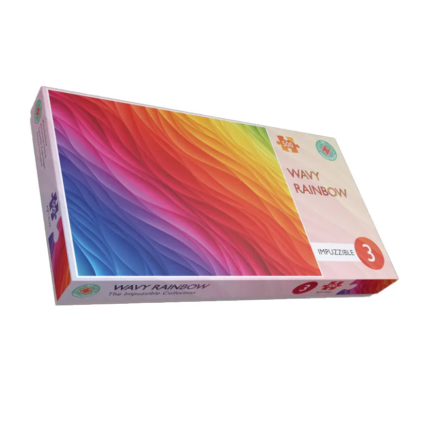 Wavy Rainbow Impuzzible 500 Piece Jigsaw Puzzle - 500pc Jigsaw Puzzle by All Jigsaw Puzzles