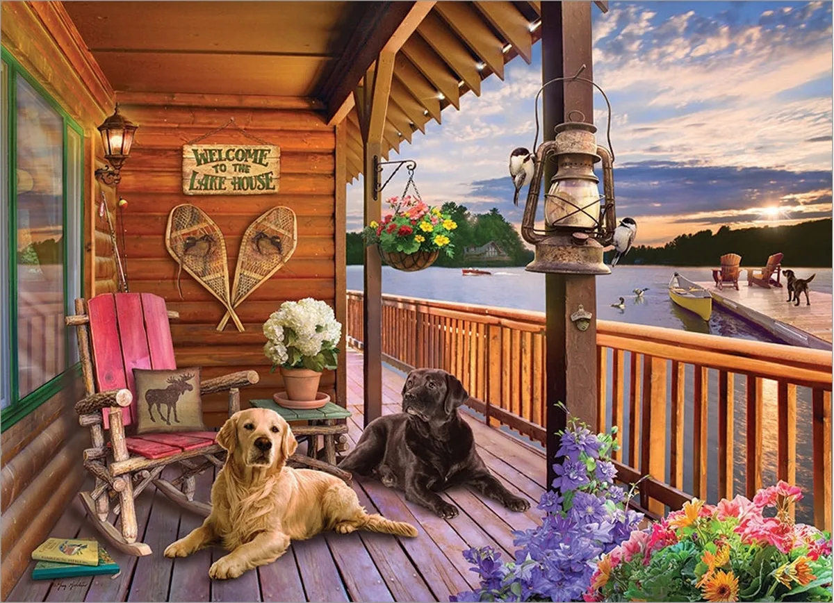 Welcome to the Lake House - 1000pc Jigsaw Puzzle by Cobble Hill