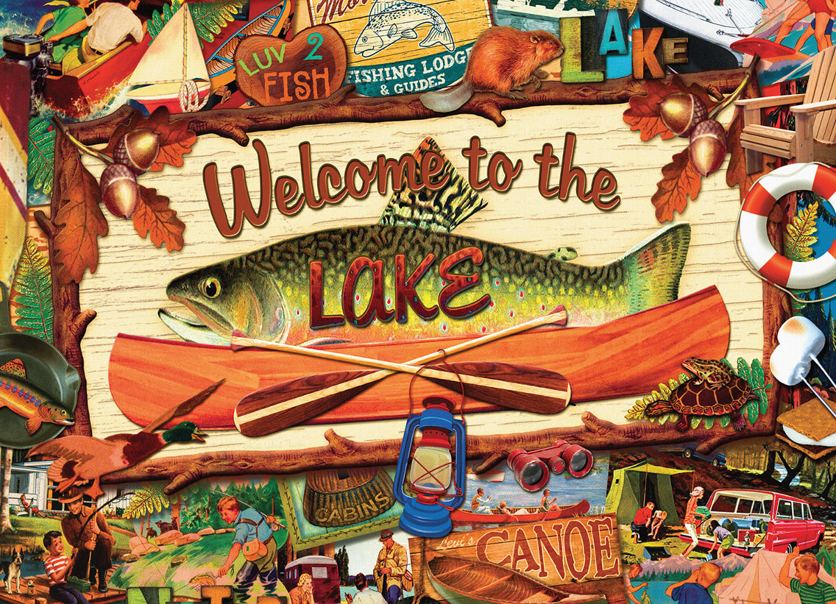 Welcome to the Lake - Scratch and Dent - 1000pc Jigsaw Puzzle by Willow Creek Press Learn More