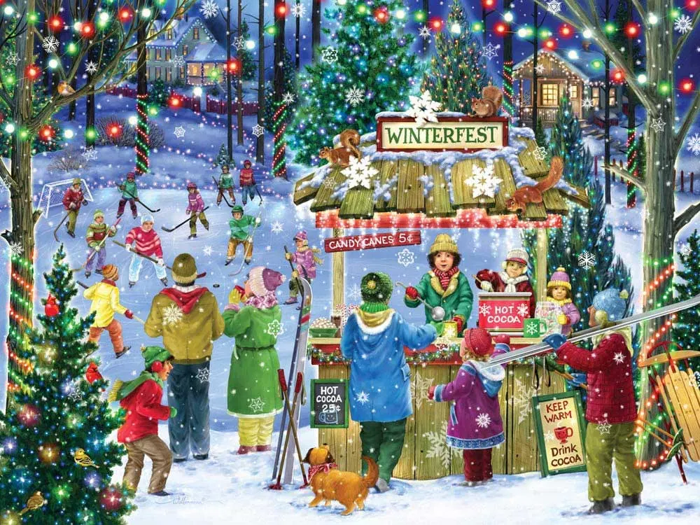 Winterfest - 550pc Jigsaw Puzzle by Vermont Christmas Company