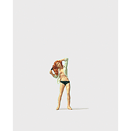 Woman Doing Her Hair Individual Figure