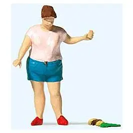 Woman Dropped Her Burger Individual Figure