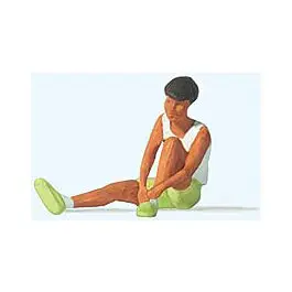 Woman Tying Shoes Individual Figure