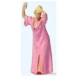 Woman Using Hairspray Individual Figure