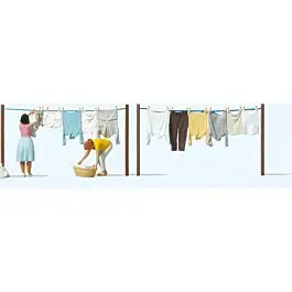 Women Hanging Laundry