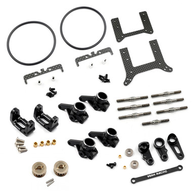 Yeah Racing YKDF-S01BK Alum & Carbon Essential Conversion Kit Black for Yokomo 870C