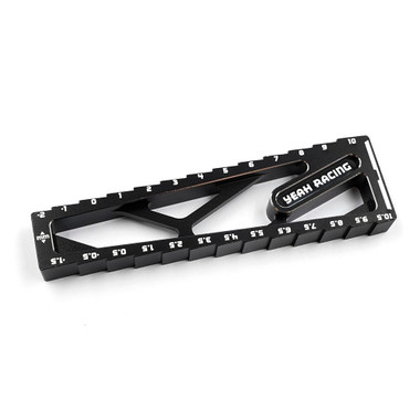 Yeah Racing YT-0234BK Aluminum Chassis Droop Gauge (2 To 10mm) for 1:8 On-Road RC