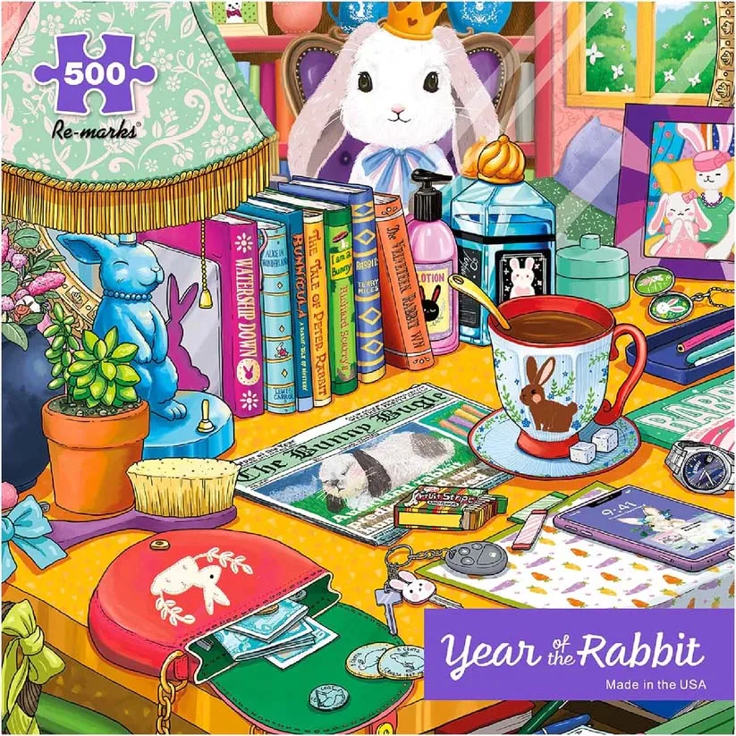 Year of the Rabbit - 500pc Jigsaw Puzzle by Re-marks