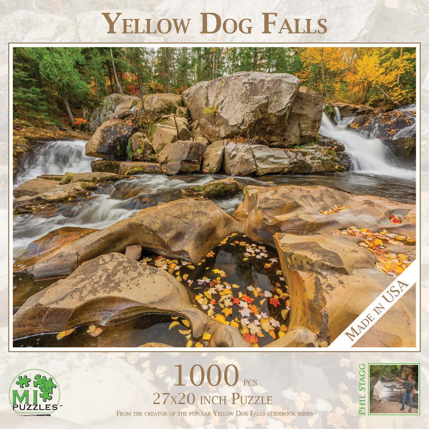 Yellow Dog Falls - 1000pc Jigsaw Puzzle by MI Puzzles