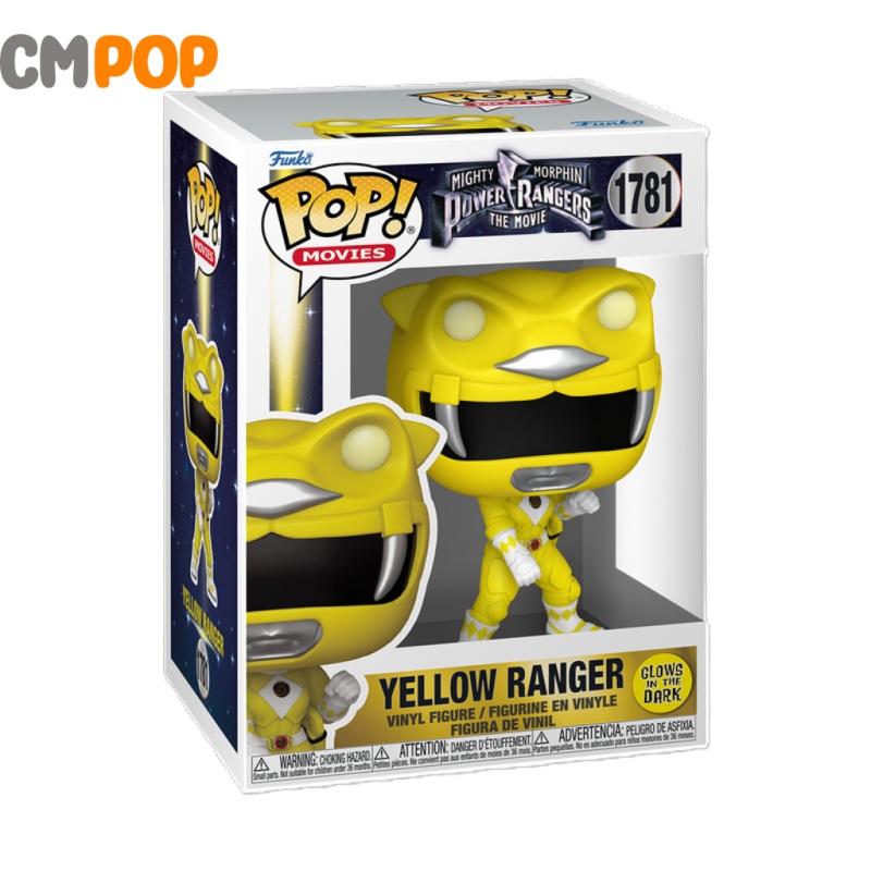 Yellow Ranger - #1781 - Funko Pop! - Movies - Mighty Morphin Power Rangers - GITD