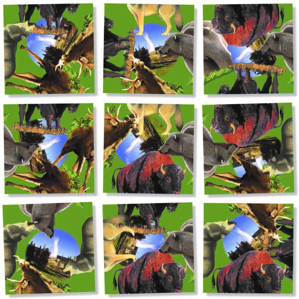 Yellowstone National Park - 9pc Jigsaw Puzzle by Scramble Squares