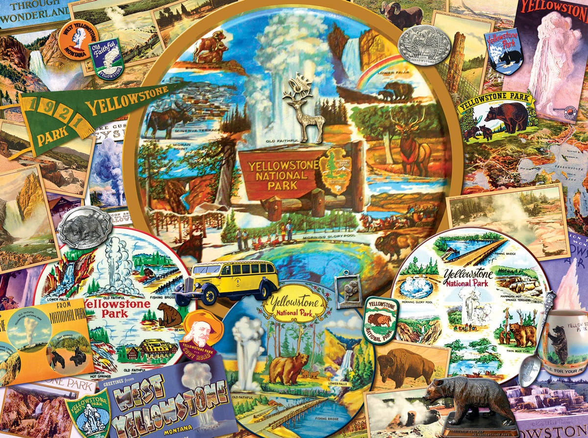 Yellowstone Park - 1000pc Jigsaw Puzzle by SunsOut