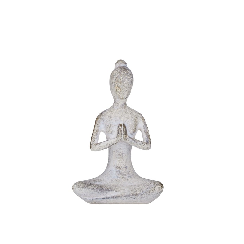 Yogi Lady Resin Sculpture 10x15cm