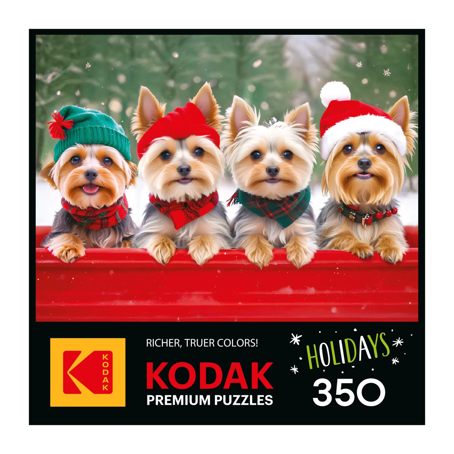 Yorkie Holidays - 350pc Jigsaw Puzzle by Kodak