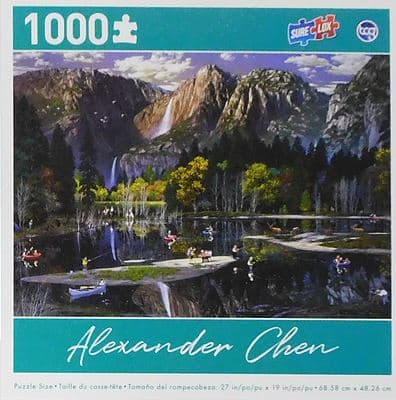 Yosemite Fall - 1000pc Jigsaw Puzzle by Surelox